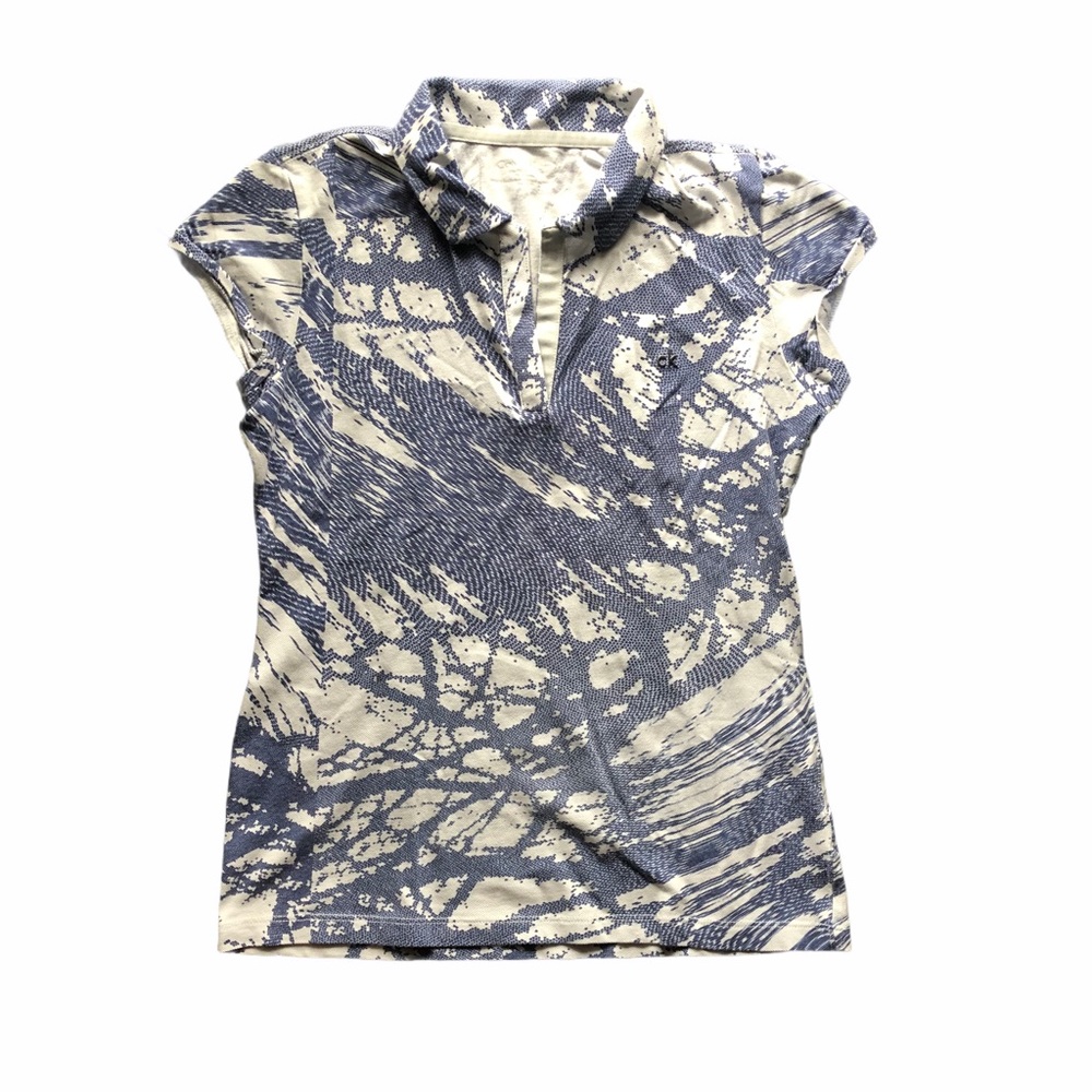 Calvin Klein Patterned Sleeveless Blouse